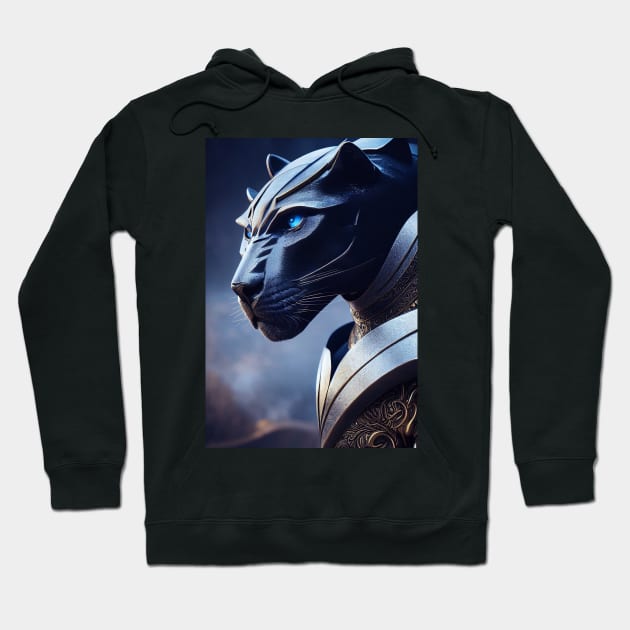 majestic panther Hoodie by ai1art